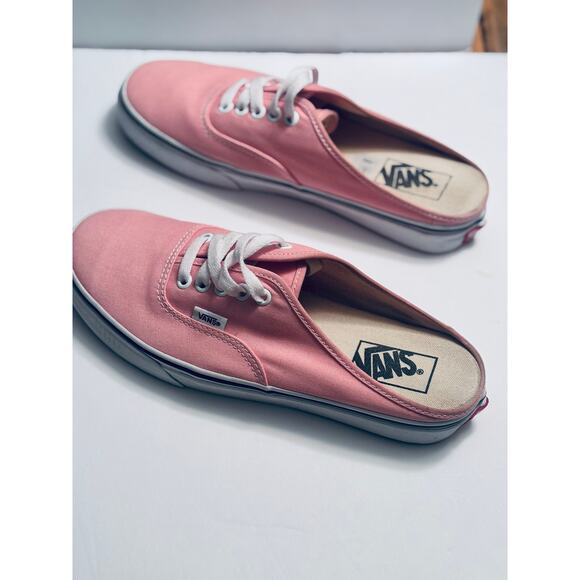 Women’s Vans Classic Authentic Mule Slip on Sneakers powder pink canvas- size 9 - Picture 2 of 9